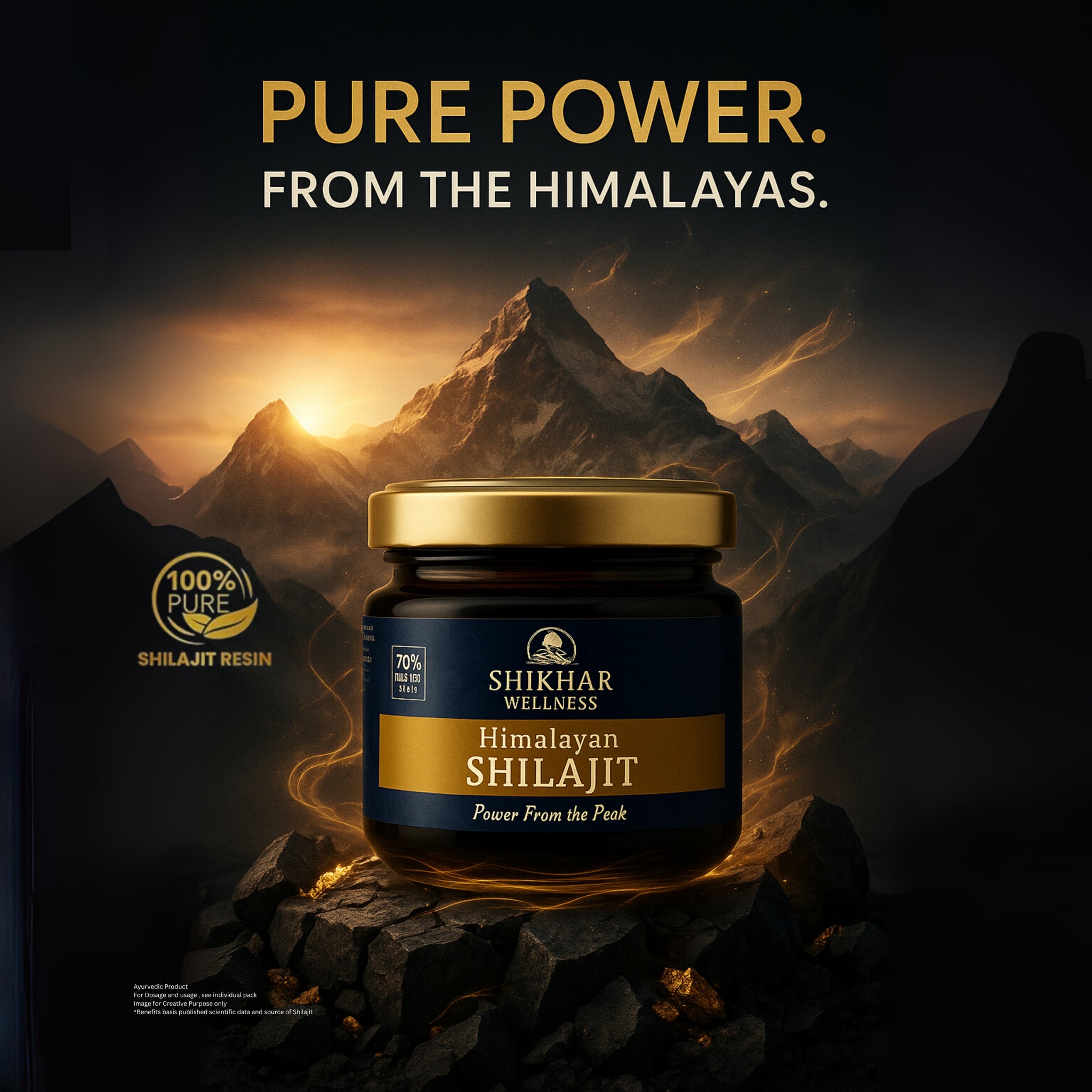 Shilajit Gold Resin | Build Energy & Stamina